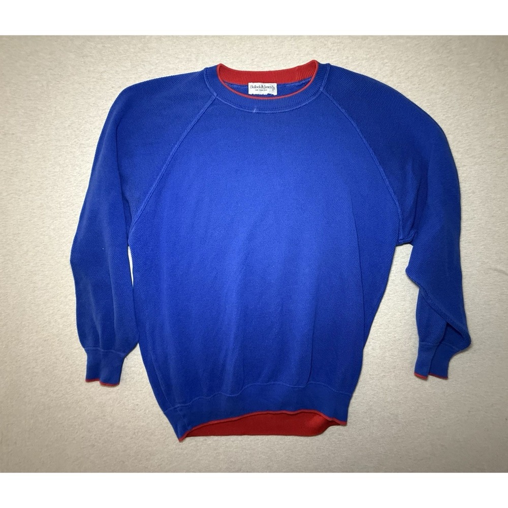bullock jones San Francisco Men's Sweater Blue And Red